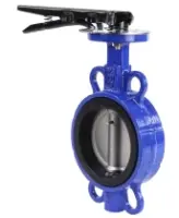 Затвор дисковый поворотный DN.ru WBV3432E-2W-Fb-H Ду100 Ру16 межфланцевый, корпус - углеродистая сталь WCB, диск - нержавеющая сталь 316L, уплотнение - EPDM, с рукояткой, квадрат 11х11, F07