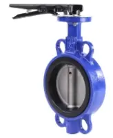 Затвор дисковый поворотный DN.ru WBV3432E-2W-Fb-H Ду125 Ру16 межфланцевый, корпус - углеродистая сталь WCB, диск - нержавеющая сталь 316L, уплотнение - EPDM, с рукояткой, квадрат 14х14, F07