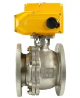 Кран шаровой DN.ru BV3232P(2pc)-FP-F-ISO-H Ду80 Ру16, корпус - сталь 316, уплотнение - PTFE, полнопроходной фланцевый с электроприводом QT-N-010EM-O1-220VAC-У1