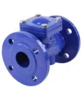 Клапан обратный DN.ru VCB1414N-F Ду50 Ру16 фланцевый, шаровой, со сливной пробкой, корпус - чугун, шар -  чугун, уплотнение - NBR