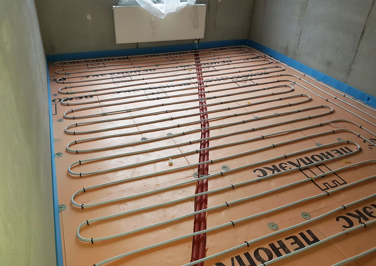 Монтаж теплого пола